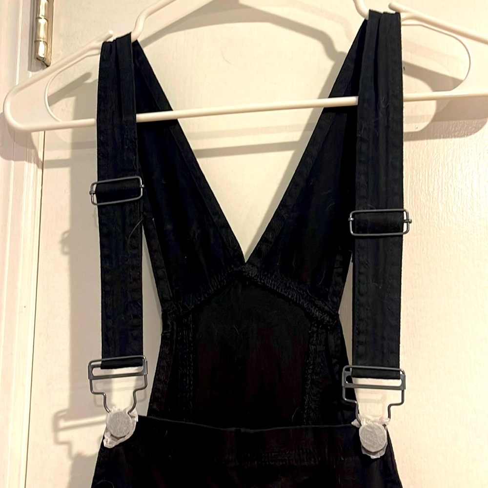 Black overalls